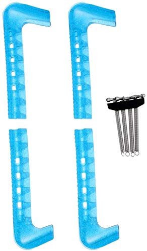 Protezioni Per Lame Da Pattinaggio Su Ghiaccio - Coperture Regolabili Per Pattini Artistici, Blu