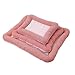 JEATHA Summer Dog Cooling Mat Chill Pad for Cats Puppies Pressure Activated Gel-Free Alternative Soft Bed for Hot Weather Pink Large