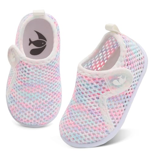 Image of FEETCITY Baby Boys Girls Water Sport Shoes Barefoot Kids Aqua Socks Quick-Dry Beach Swim Pool Shoes