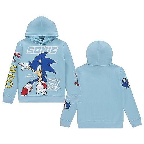 Freeze Moletom com capuz Sonic & Tails para meninos - azul-marinho, tamanhos 4-20, pulôver Sonic the