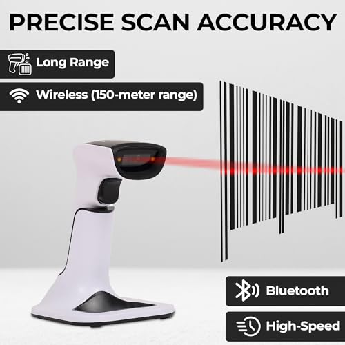 Scanner de codes-barres sans fil à haute vitesse et précision de lecture précise - 2