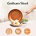 Gotham Steel 11 Inch Non Stick Frying Pan Nonstick Pan with Ceramic Copper Coating for Long Lasting Nonstick Frying Pan Skillet for Cooking with Stay Cool Handle, Oven/Dishwasher Safe, Non Toxic