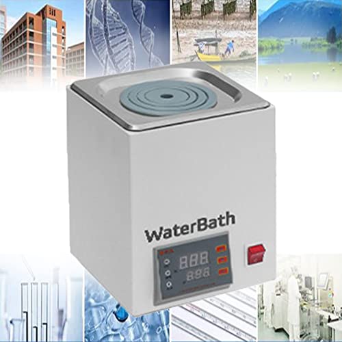Digital Water Bath Lab Equipment, 2-Hole Stainless Steel, Accurate Temp Control up to 100°C, Timer 0-999 Min, Ideal for Laboratory Use, Durable &amp; Efficient
