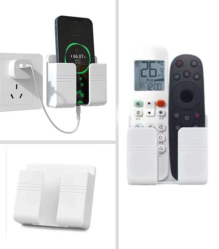 Dsns Mobile Wall Mounted Adhesive Remote Stand Mobile Phone Holder For Charging Ac/Tv Storage Box For All Smartphones (Pack Of 3) - Metal (B09TH1YHQD) Amazon Price History, Amazon Price Tracker