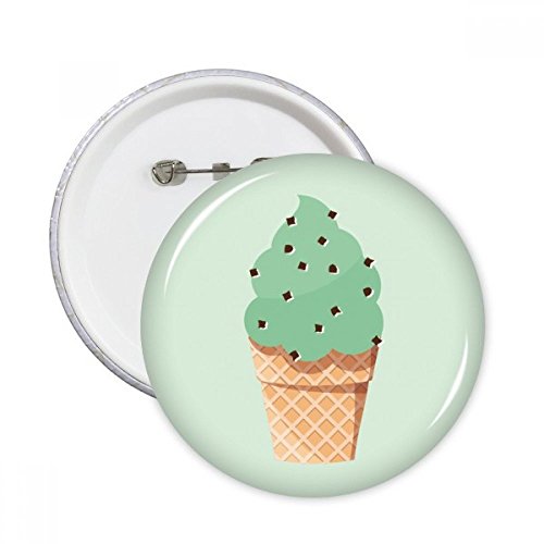 Flocons d'avoine broches rondes vert badge vêtement multicolore décoration L