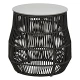 Maße (ØxH): 45 x 52 cm Lambert [DL] Diano Beistelltisch schwarz, D 45 cm,H 52 cm