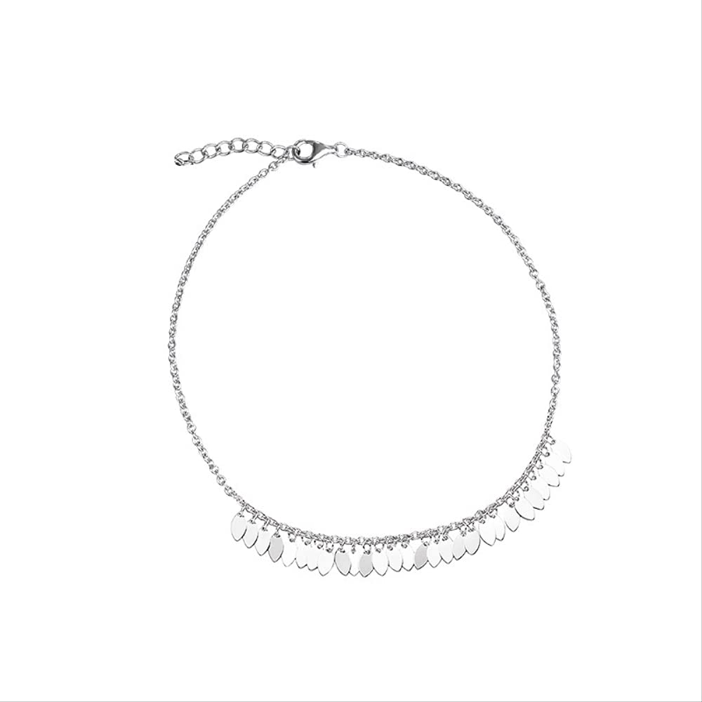 Cavigliera con Ciondolo Geometrico con Nappa per Accessori da Spiaggia Estivi da Sposa da Donna