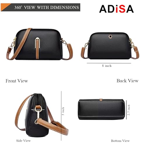 Image of ADISA Women's Crossbody Sling Bag - Stylish Cross Body Handbag for Girls & Women - Adjustable Strap Shoulder Bag (SL5141)