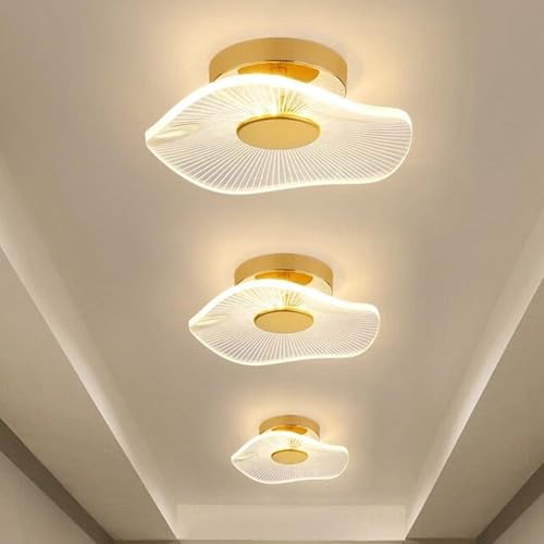 Image of Lamp master Luxury Crystal Wave Wall & Ceiling Lamp | 3-in-1 Color Changing Light | Antique Gold Finish | Modern Decorative Light for Living Room, Bedroom, Bedside, Hall, Restaurants, Home & Office