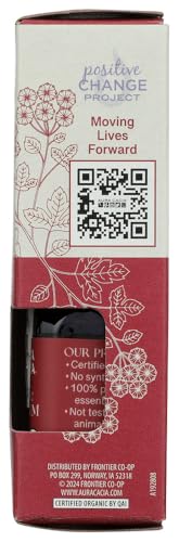 Aceite esencial orgánico de geranio Aura Cacia 0.25 Fl Oz miniatura 5