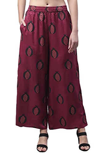 Image of Pistaa's Women's Regular Fit High Rise Palazzo