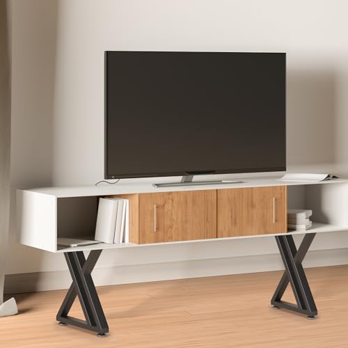 Image of 16 inch Metal Coffee Table Legs, Sturdy Black Bench Legs, Suitable for DIY Furniture Legs, Dining Tables, End Table, Chair, Desks, and Benches - 40 cm H x 30 cm W, Set of 2 (16 inch Y-Type)