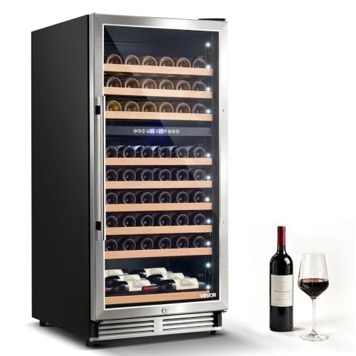 Image of VEVOR 24 inch Wine Fridge 90-Bottle Wine Cooler Refrigerator for Home Bar