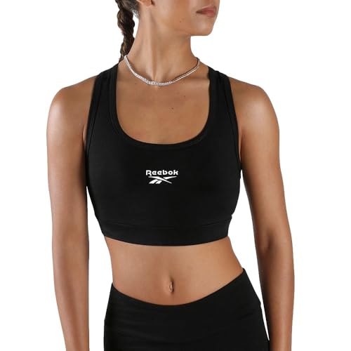 Reebok ID Sports Bra XS en color negro para entrenamiento funcional de alta intensidad