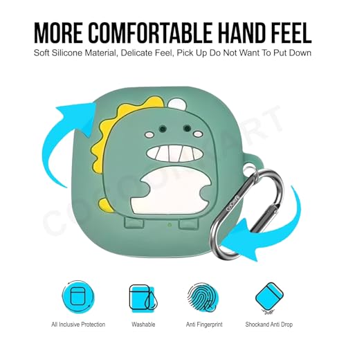 Image of Cartoon Silicone Case Cover for Samsung Galaxy Buds Core (2025) (Cute Dinasourr)