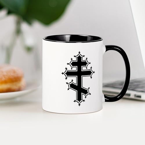 Taza cerámica CafePress 11 oz blanco y negro miniatura 4