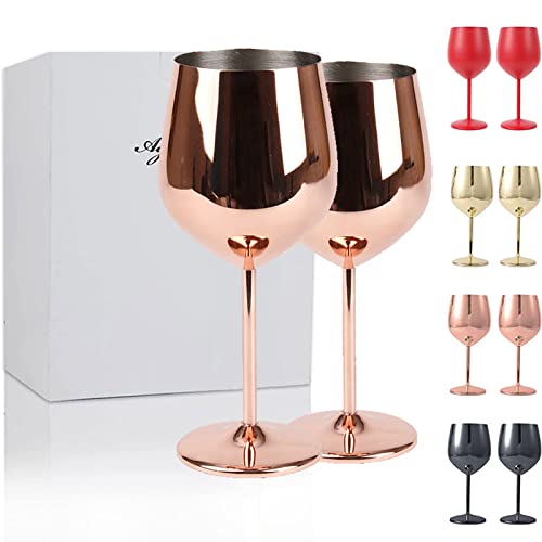 La mejor selección de Juego de copas - 5 favoritos. 48 COREFUN Juego de Copas de Vino de Acero Inoxidable con Tallo de Cobre Y Oro, 550ml/18oz, 2 Piezas, Copas de Vino de Acero Inoxidable con Tallo, Copa de Vino Tinto Inastillable,...