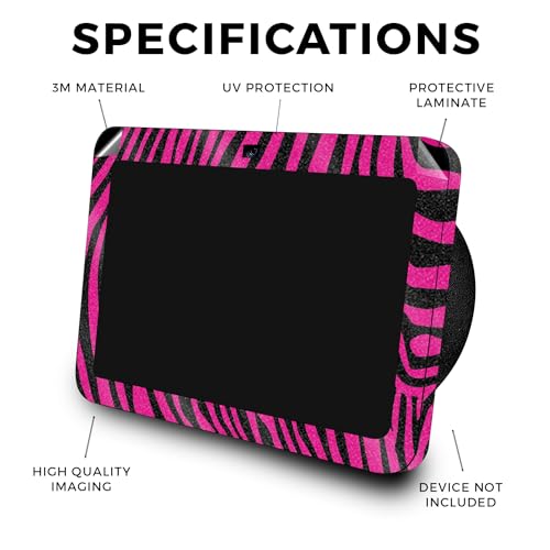 Image of Glossy Glitter Skin Compatible with Amazon Echo Show 8 (3rd Gen, 2023) - Pink Zebra - Premium 3M Vinyl Protective Wrap Decal Cover - Easy to Apply | Crafted in The USA by MightySkins