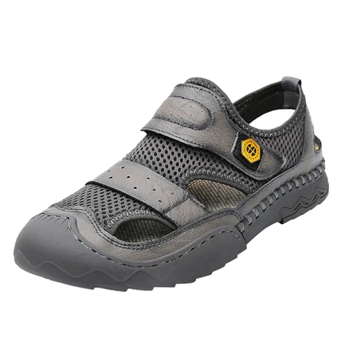 Breathable Summer Shoes and ls Made of Mesh for Men Retro High Shoes Men Grey
