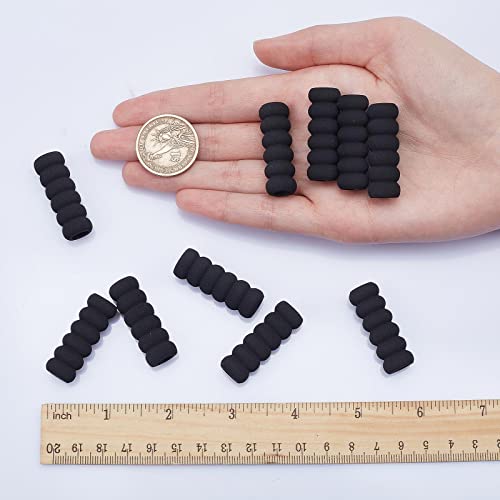 GORGECRAFT 60PCS Foam Pencil Holder Grips Black Pen Grippers Pencil Cushion Pen Holder Sponge Grips Painting Drawing for Adults Arthritis Writing Relieving Fingers Fatigue - Image 3
