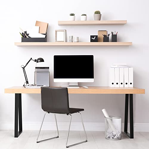 Signstek Table Legs Set of 71cm Heavy DutyTrapezoid Shaped Furniture Legs Coffee Table Legs with Screws for DIY Table Desk Breakfast Bar Stand Bench - Image 4