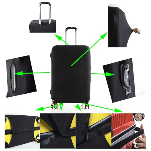 Travel Luggage Cover Suitcase Protector Cover Carry On Cover Luggage Dust Cover Elastic Luggage Sleeve Protective Cover Case for Wheeled Luggage4