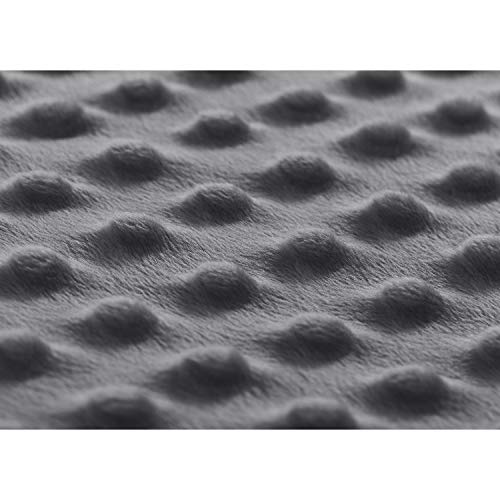 RelaxBlanket 60''x80'' Duvet Cover for Weighted Blanket | Premium Super Soft Minky Dot | Dark Grey