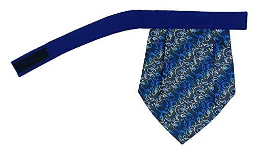 Image of formal cravat set for men with pocket square Men's Cravat Necktie, Self Design Microfiber Dark Multi color Free Size