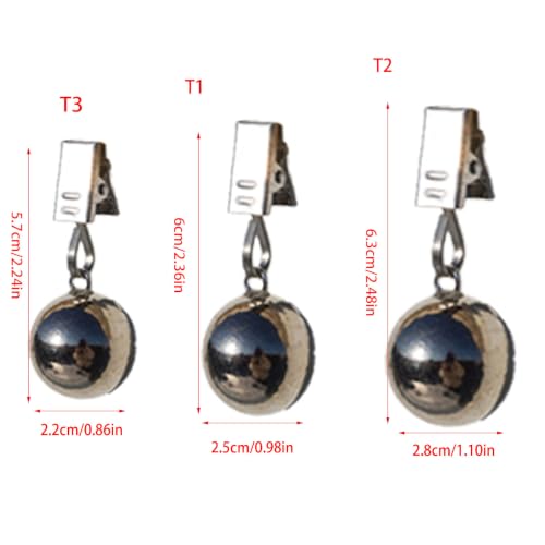 Pesas para mantel de metal con clip ajustable para mesas de jardín exterior pack de 10 unidades 4