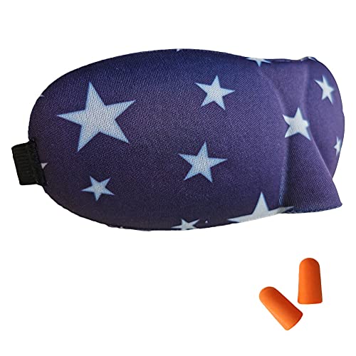 iEverest 3D Masque de Sommeil Masque de Nuit Masque des Yeux Sommeil pour les hommes et les femmes et les Enfant Masque de Nuit Sommeil Cache Yeux,Un meilleur sommeil (Bleu) Cover