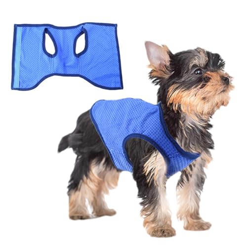 Kühlweste für Hunde – Reflektierende Kühljacke für Haustiere, verstellbarer Kühlmantel für Hunde | Leichte und bequeme hautfreundliche Hundeweste, atmungsaktives Hundekühlshirt, sommerliche kühlende H