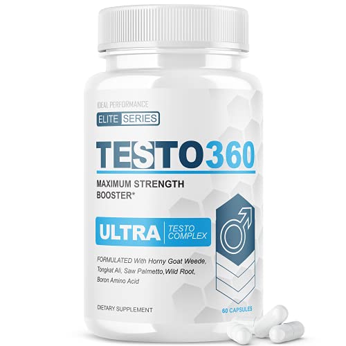Testo 360 Ultra Pene Testo Complex para Hombres Elite Series pastillas Maximum Strength Pills (60 Capsules)