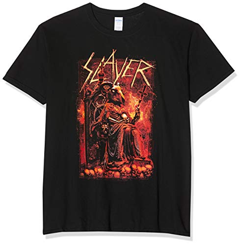 Slayer T-Shirt Goat Skull Homme Noir en coton respirant et durable