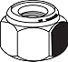 1"-8 Grade 8 Yellow Zinc Finish Steel Nylon Insert Lock Nut, 5 pk.