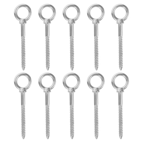 DECHOUS 304�X�e�����X���˂����ݎ��A�C�{���g10�Z�b�g �Z���t�h�������O�݌v �A���݂艺���p�n�����b�N ���O�p�e�B�I���������l�W�t�b�N