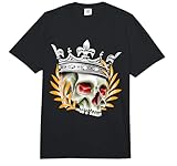 Tatouage néo-Traditionnel Couronne de Laurier tête de Mort Comfort Colors Adult Heavyweight T-Shirt