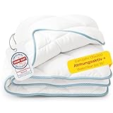 Rosenkern Steppdecke 135x200 - [Ökotex Zertifiziert und Atmungsaktiv] - Oberbetten 135x200 Waschbar bis 95° - Mikrofaser Bettdecke - Kassettenbettdecke Ganzjahr
