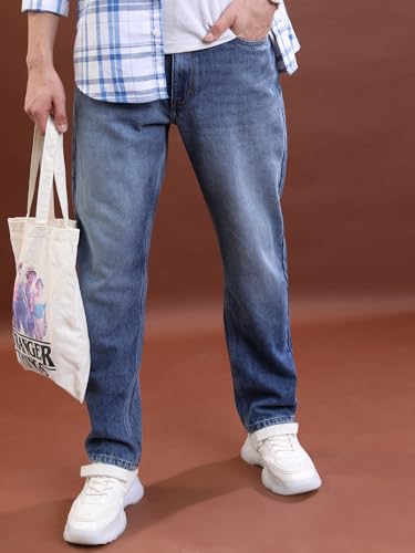 Image of Highlander Men's Straight Fit Jeans | Regular Length | Mid Rise | Men Jeans