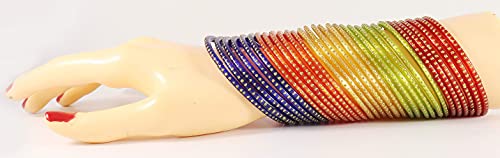 Image of NMII Glass with Plain and Simple Design Glossy Finished Fancy Bangle Set For Women and Girls | Glass Bangles | Stylish Women's Bangles