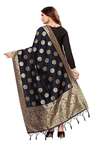 Image of Jaanvi fashion Women's Banarasi Silk Woven Dupatta(Zari Work)