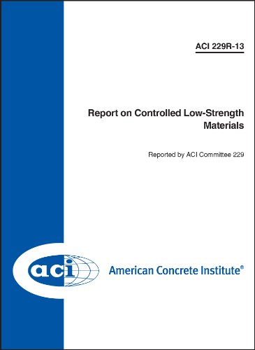 Ouvrage de référence ACI 229R-13 controlled low-strength materials American Concrete Institute