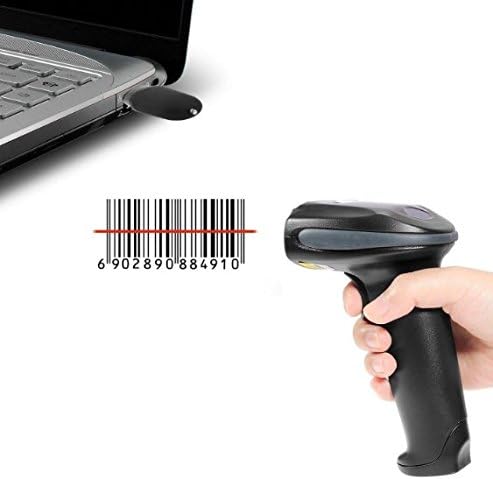 Esky USB Automatic Handheld Barcode Scanner/Reader with Free Adjustable Stand