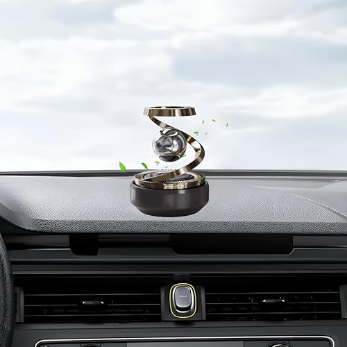 Solar-Powered Car Air Freshener – Rotating Aromatherapy Diffuser - Image 4