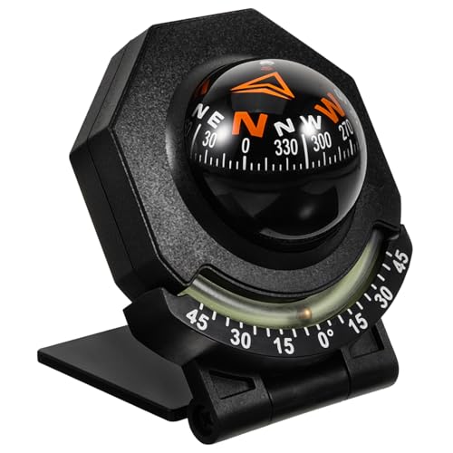 Totority Dashboard Compass for Car Navigation Direction Compass with Dual Sided Tape Durable Design for Vehicle Boat Use Easy Installation for Outdoor