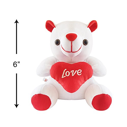 Image of Ultra 6 Inch Teddy Fully Stuffed Soft Premium Plush Toy for Kids in White | Snuggling and Playtime | Animal Toy | Birthday Gift | Anniversary | Christmas | Diwali | Home Decor