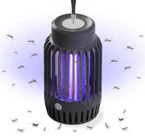 Lámpara antimosquitos, antimosquitos eléctrica con luz nocturna, trampas antimosquitos potentes para interiores y exteriores