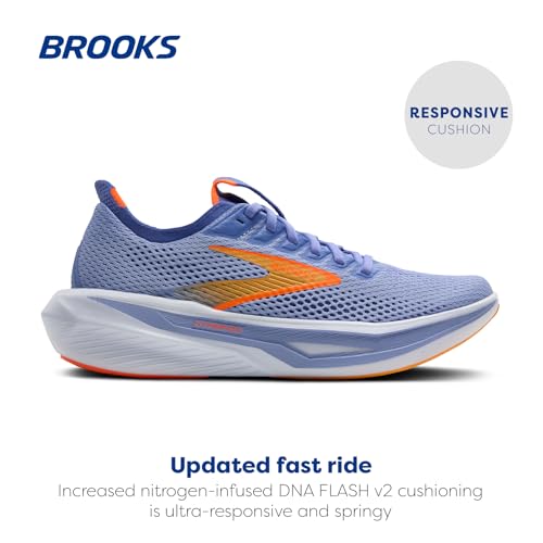 Brooks Womens Hyperion 3 Blue Heron/Orange/White 7 B - Medium - image 2