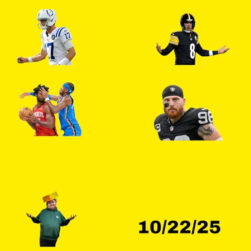 10/22/25: NFL Week 8 Power Rankings & Predictions, NBA opening night thoughts, & more cover art