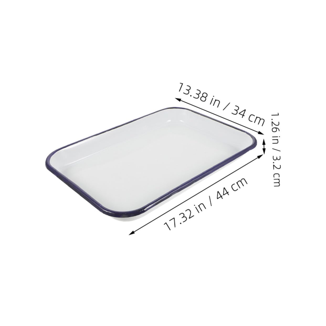 SHINEOFI Bandeja Rectangular Esmaltada 34x44x3,2 Cm Molde para Hornear de Cerámica Antiadherente Apta Lavavajillas para Cocina y Servir Comidas Familiares