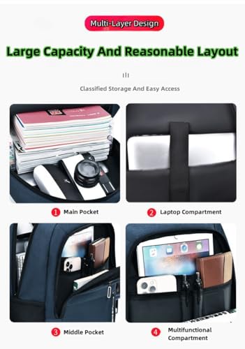 Laptop backpack,casual backpack,Travel Laptop Backpack,High School And College Backpacks,15.6-inch laptop backpack (army green)4